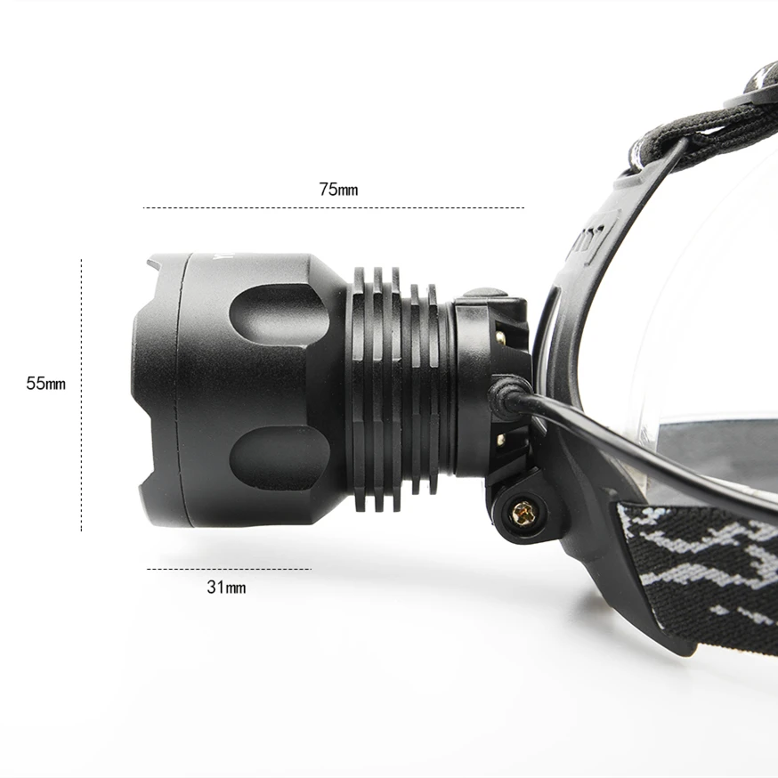 High-power P50.2LED fishing headlight zoom strong USB charging long-shot outdoor multi-function 18650 | Лампы и освещение