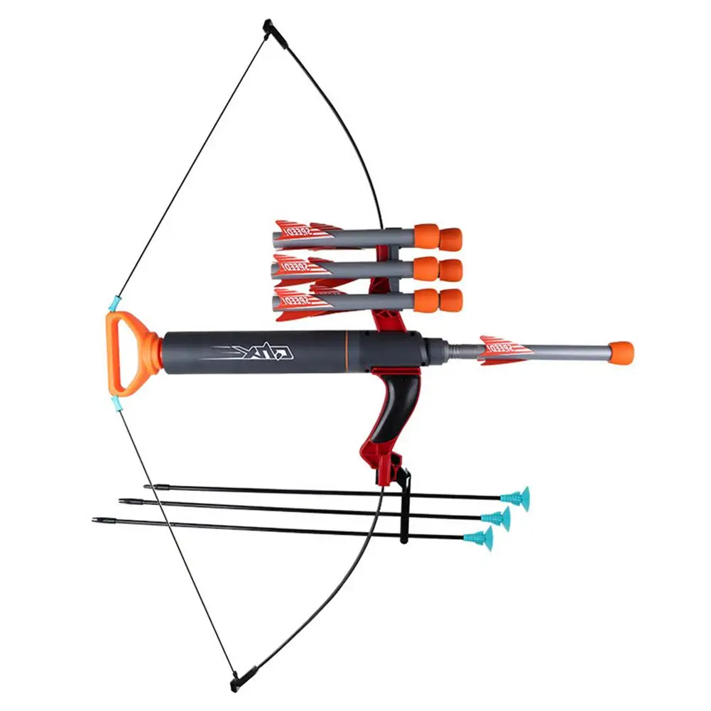 

New Children Bow Arrow Set Air Cannon Archery Toy Set Kids Target Shooting Game Summer Outdoor Sport Activity Bow Arrow Game Set