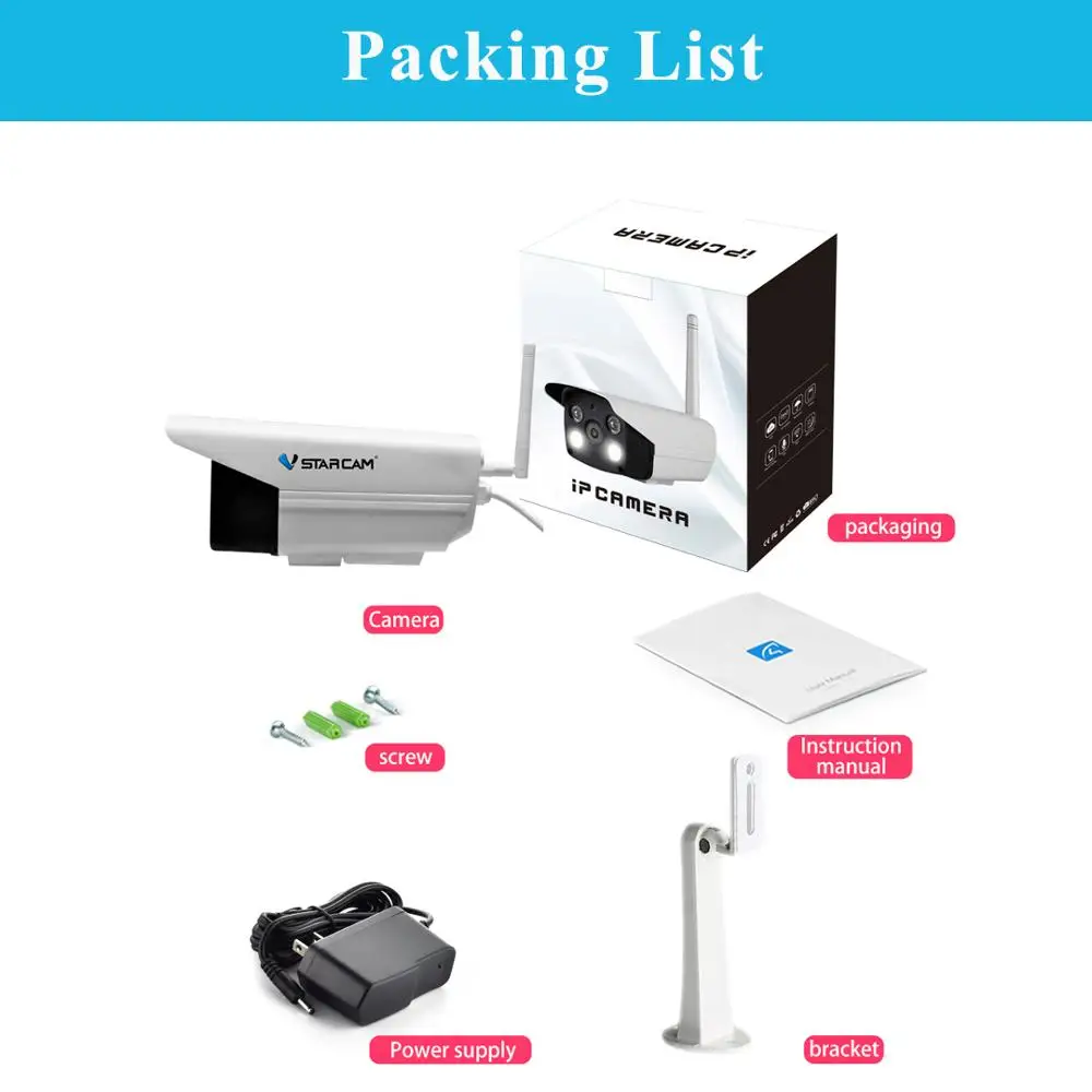 

Vstarcam C18S 1080P Wifi IP Camera Onvif 2 MP Outdoor Weatherproof IR Full Color Night Vision Security Video Surveillance Camera