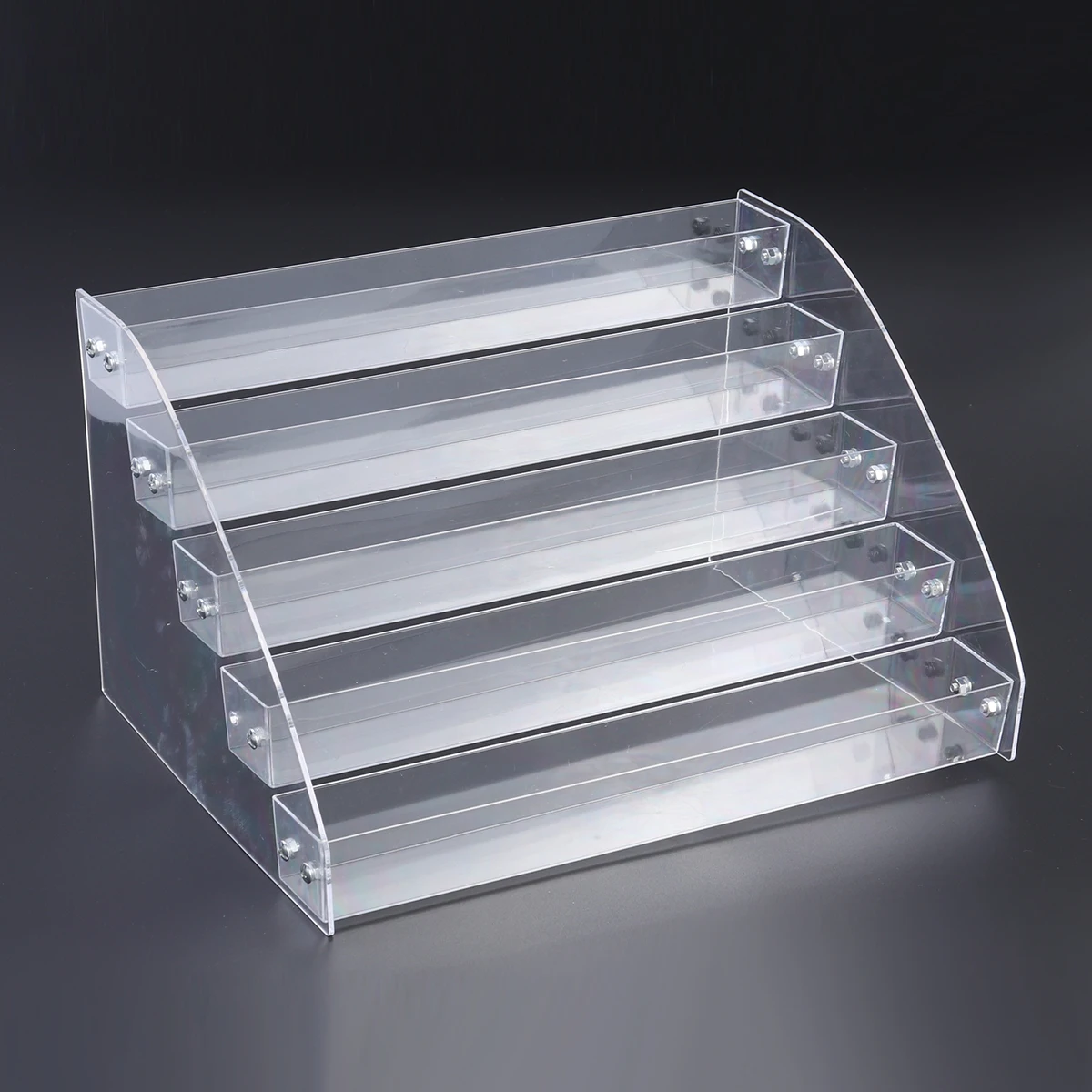 

5 Layers Acrylic Nail Polish Display Stand Clear Cosmetic Makeup Box Jewelry Organizer Holder Storage Shelves