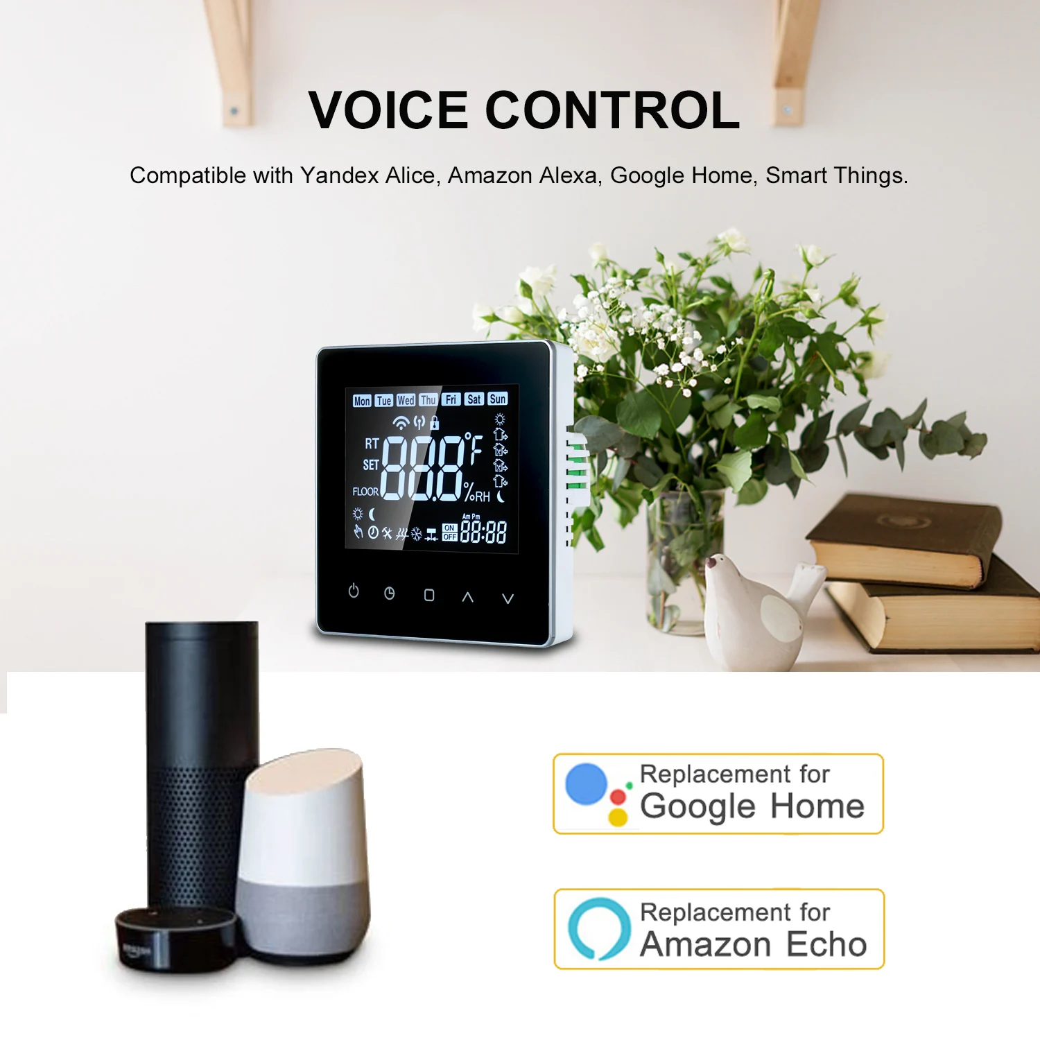 

Smart Home WiFi Thermostat Electric Floor Heating Water/Gas Boiler 3A Digital LCD Touch-screen Temperature Remote Controller New