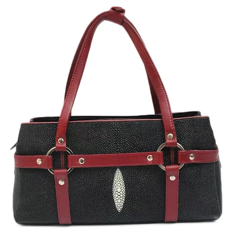 Таиланд подлинный натуральный морской скат кожи Женский кошелек из натуральной