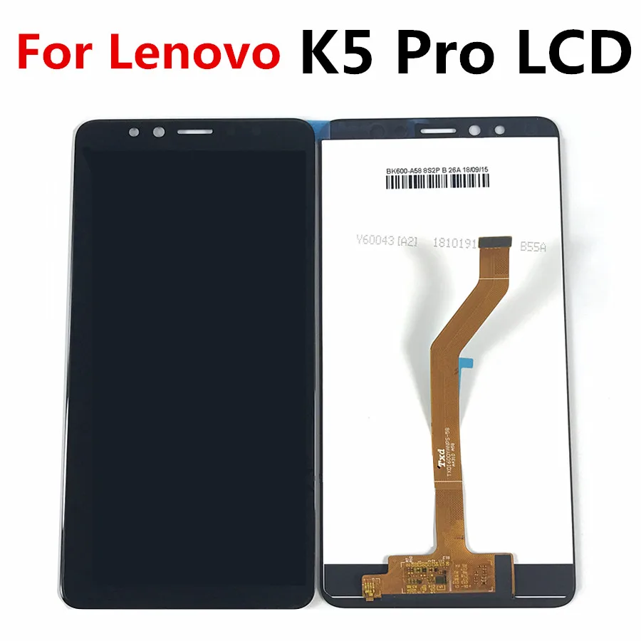 Для Lenovo K5 Pro ЖК дисплей + сенсорный экран дигитайзер в сборе Замена для L38041 5 99