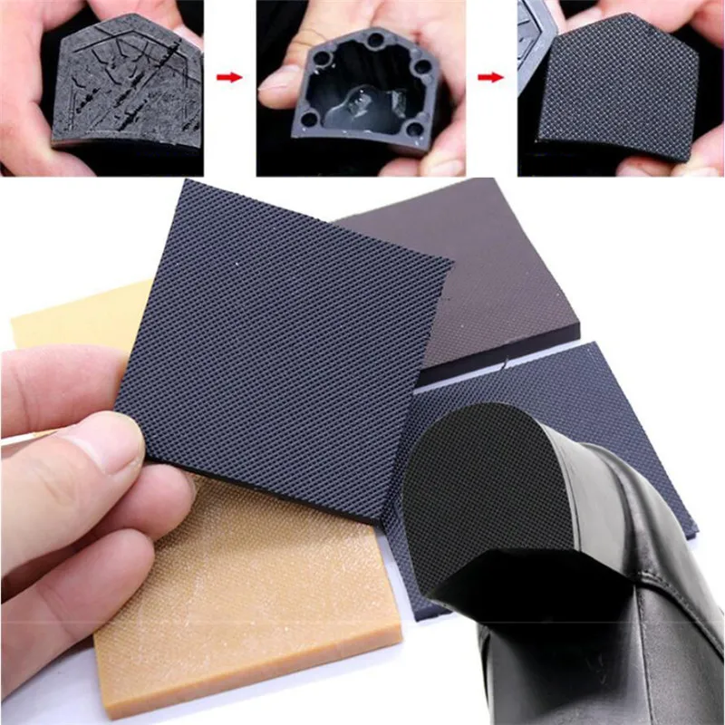

Women High Heels Sandals Anti-Slip Shoes Sole Protector Pad Rubber Outsole Replacement Repair Square Heel Shoe Bottom Patch Pads
