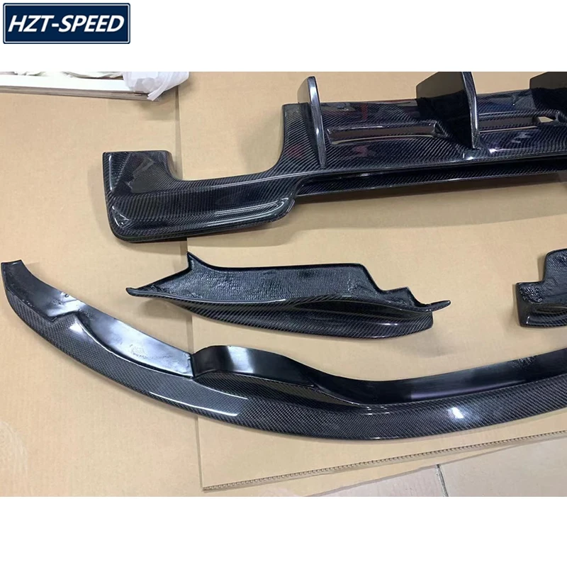 Диффузор для переднего бампера и заднего из углеродного волокна с фартуками BMW 1