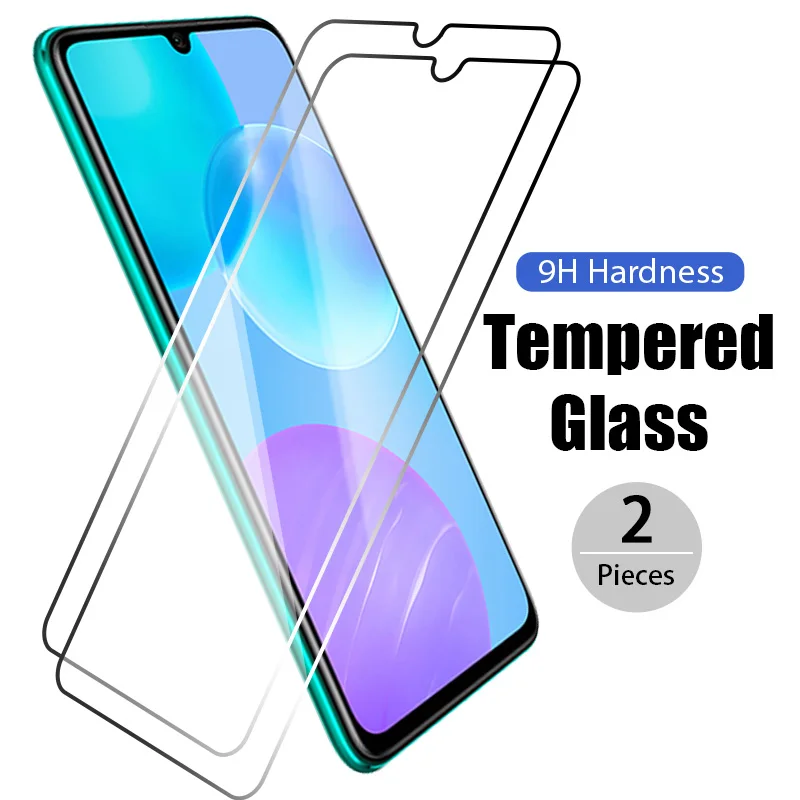 Закаленное стекло для Huawei honor 10 20 9 30 30i 10i lite pro 8X 8A 2 шт. Защита экрана Y6 Y5 Y9 P Smart 2020 2019