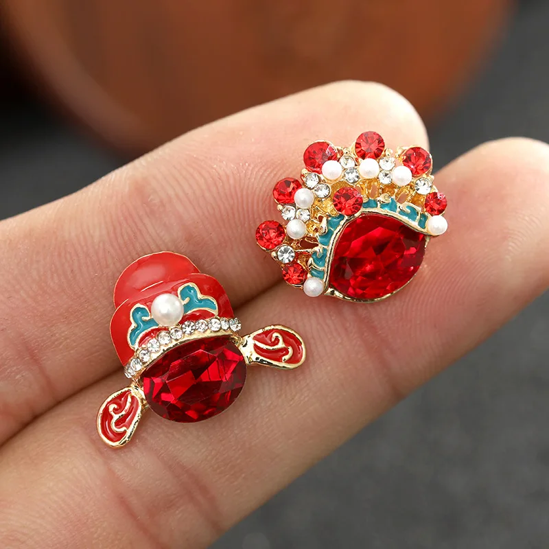 

Antique Wedding Hat Brooch Ruby Hat Brooch Creative Ruby Opera Hat Brooch Chinese Style Hat Pins Enamel Pins Fashion Pins