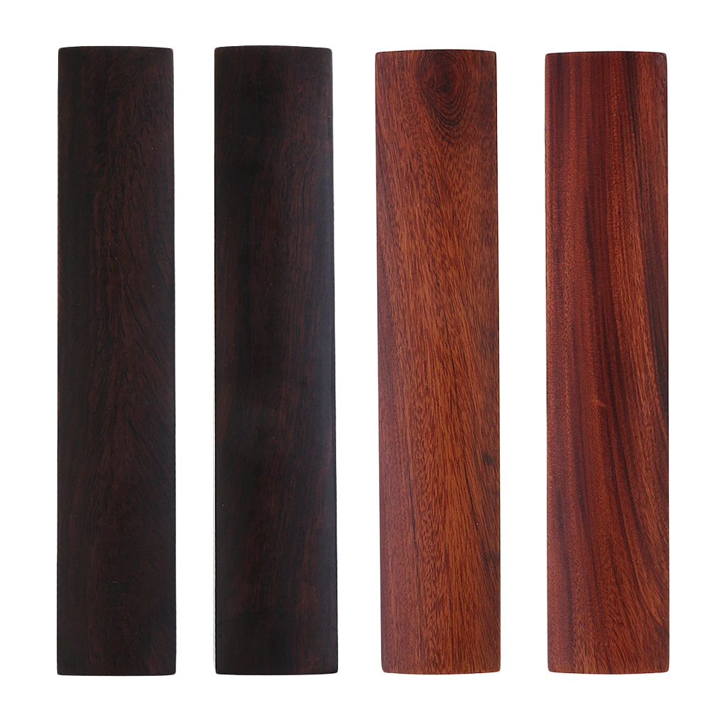 

Polished 2pcs Wooden Calligraphy Paperweight for House Office Accessory