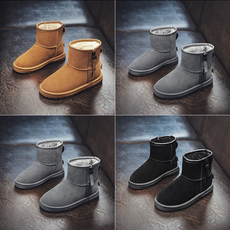 Модная детская повседневная обувь детские ботинки Martin для мальчиков и девочек