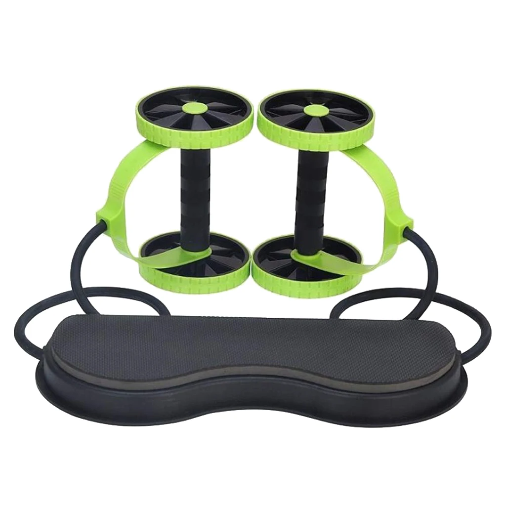 

2pcs Dual Ab Roller Wheel Slimming Abdominal Muscle Trainer Waist Leg Core