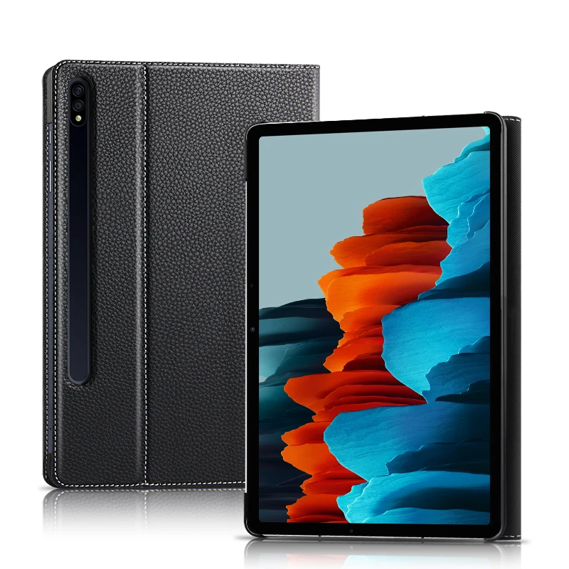 Чехол из воловьей кожи для Samsung Galaxy Tab S7 11 2020 Φ защитный чехол натуральной планшета
