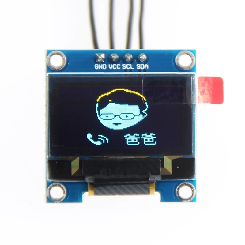 0 96 дюймов межсоединений интегральных схем I2C серийный GND 128X64 O светодиодный ЖК