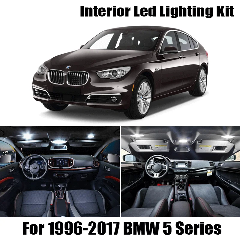 Для 1996 2017 BMW 5 серии E39 E60 E61 F10 F11 M5 полный светодиодный комплект внутренней