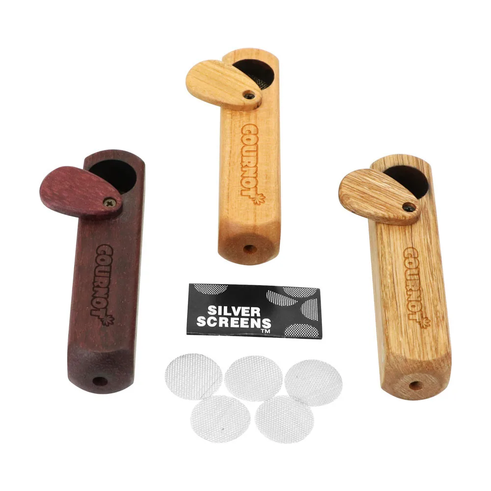 

Hornet Handmade Tobacco Pipes Wooden Smoking Pipe 85mm Rotatable cover Design Storage Herb Tobacco Pipe