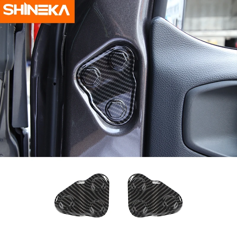SHINEKA автомобильные наклейки для украшения интерьера из углеродного волокна ABS
