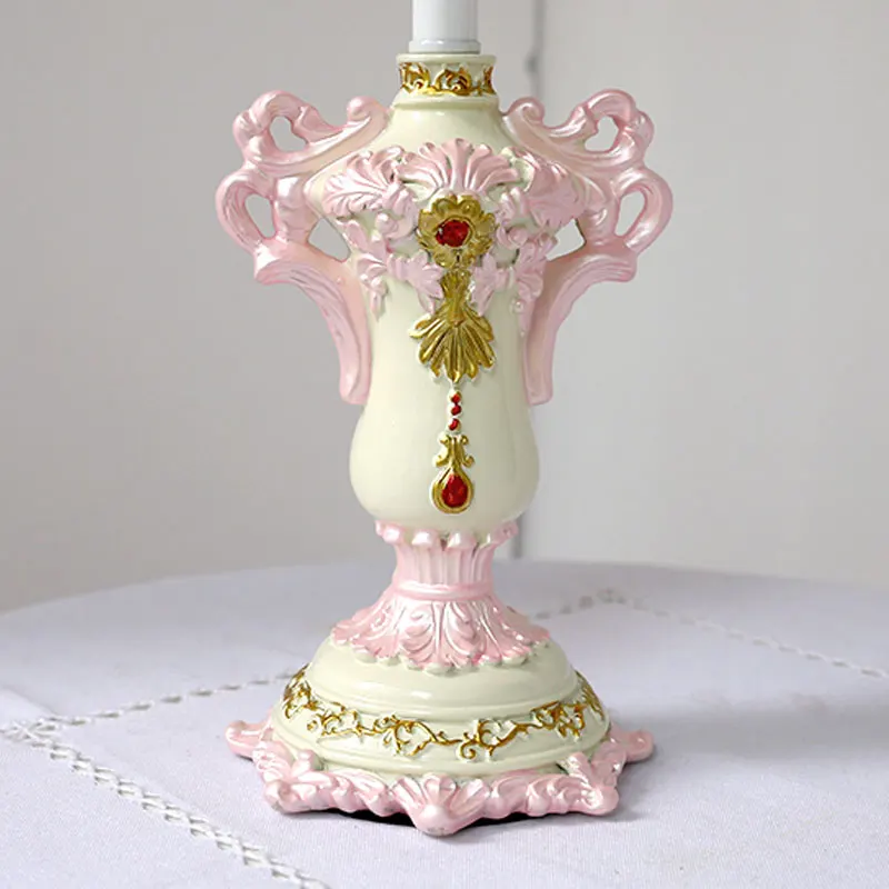Европейские розовые настольные лампы для гостиной спальни современный декор