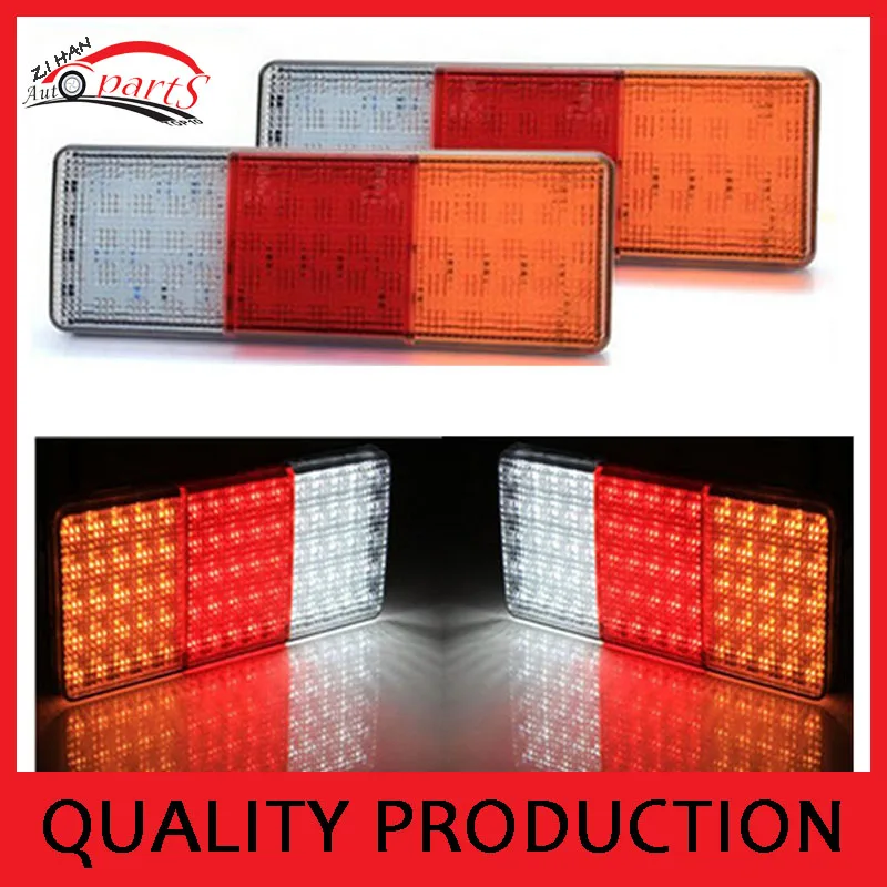 

1 пара 75 светодиодов задсветильник для грузовика пикапа задний фонарь для прицепа комбинированная лампа E4 одобрено ip65