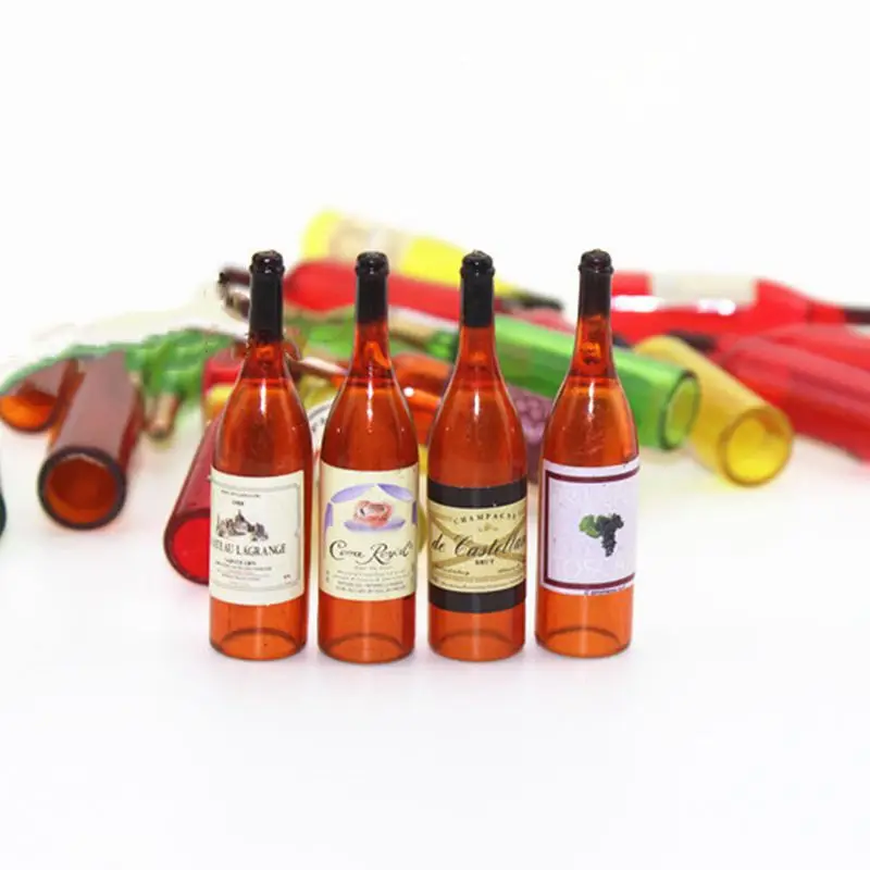 8 шт./компл. пивные бутылки для вина виски кукольный домик миниатюрный аксессуар