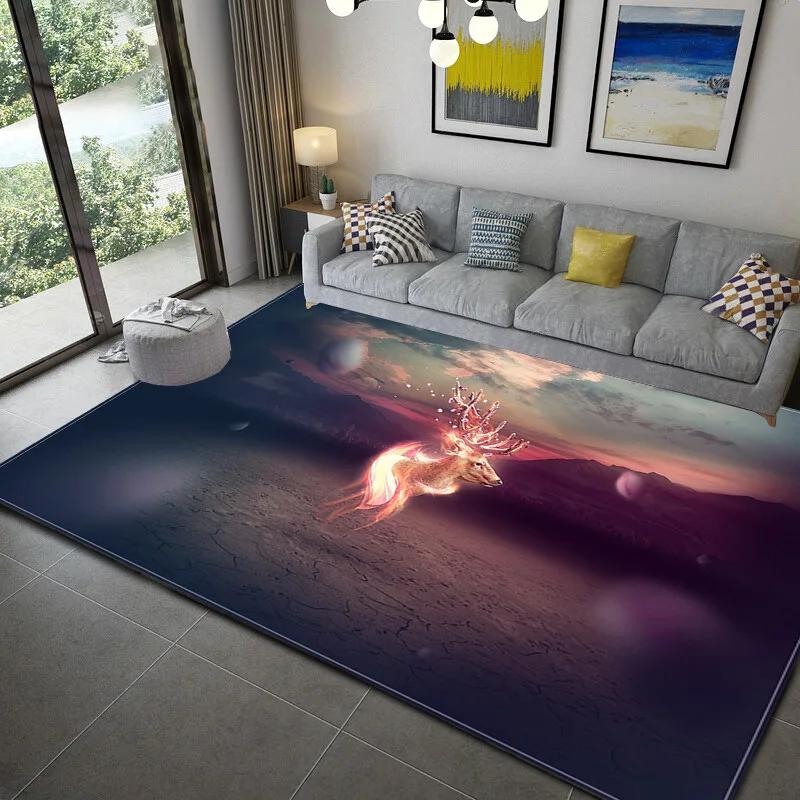 Детские синие коврики с космическим рисунком напольный ковер Придверный коврик