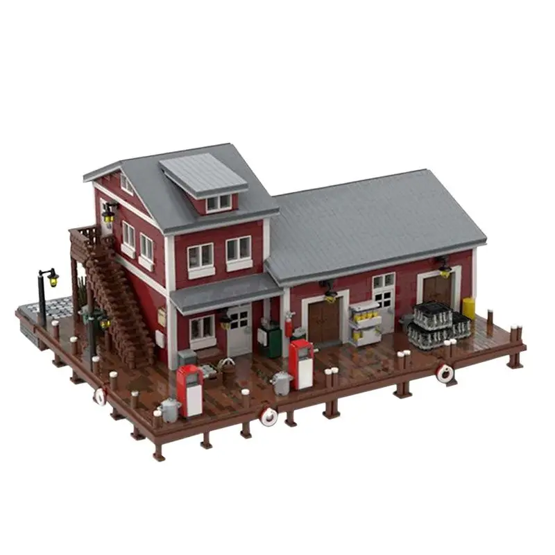 

MOC City House Building Blocks Bricks Church Architecture Wizarding Dockside Cauldron Shop Magic alley Model Equipment Toys Gift