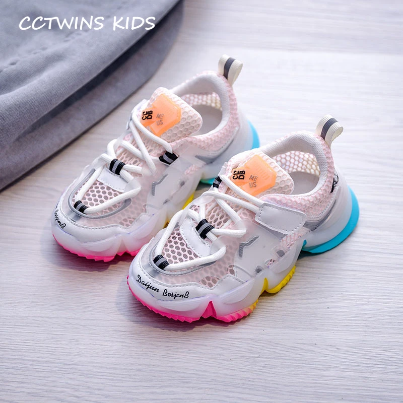 

CCTWINS Kids Shoes 2020 Spring Boys Casual Trainers Children Fashion Mesh Breathable Shoes Baby Girls Sport Sneakers FS3777
