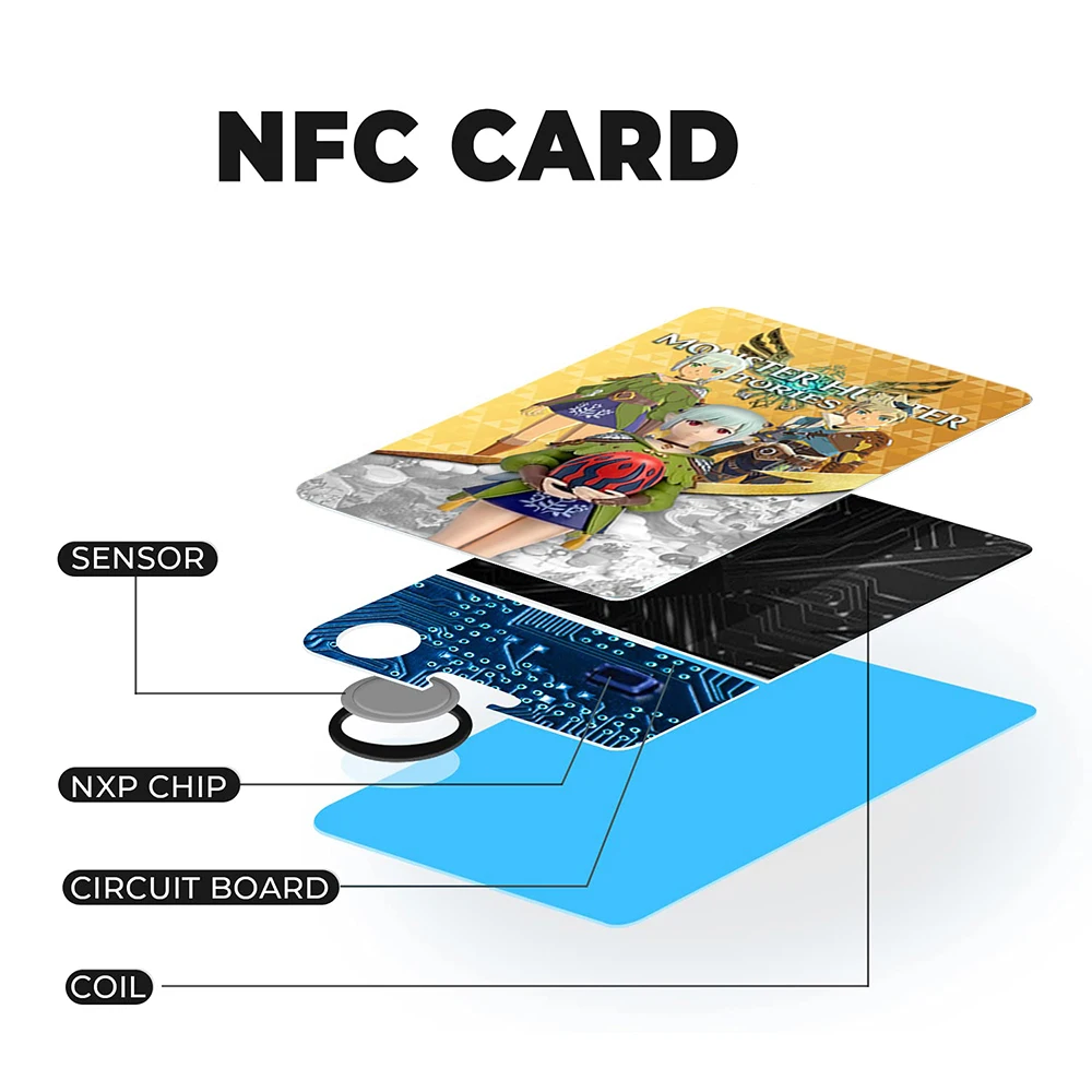 Карта-метка для игры Охотник на монстров 10 шт. 2: крылья разрушенных мини-карт NFC