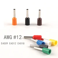 wire connect 1000pcs insulated connector terminal crimp terminator cold pressed insulated terminal e4009 e4012 e4018 for 12 awg