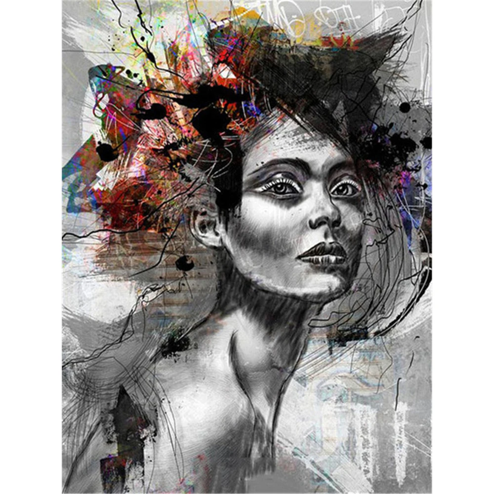 

Набор для алмазной вышивки «Портрет женщины»