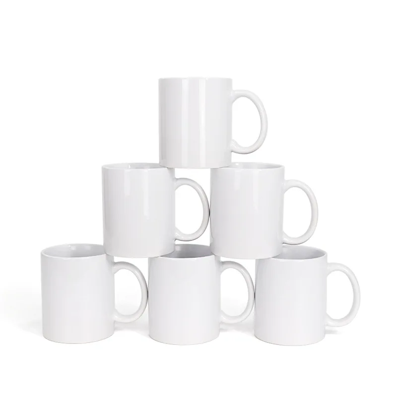 350ML 11oz Sublimation Blank Ceramic Mug Personalized Tea Mugs Coffee Milk Cup Creative Present Cute Gift For Logo Customize
