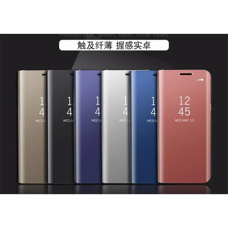 Роскошный чехол Smart View для OPPO R11 R11S R9 R9S plus R15 R17 Realme 3 C2 Pro A1k Reno 6 4 Z задняя крышка с
