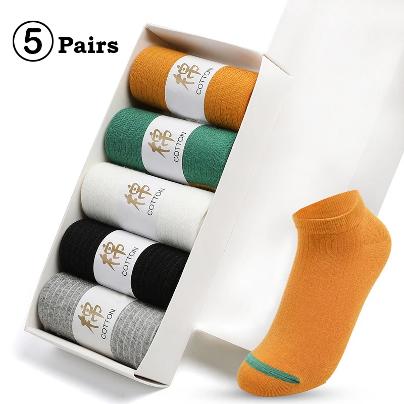 

5 Pairs Crew Socks Woman Socks Harajuku Sock Women Japanese Fashion Socks Women Cotton Ins Trend Casual Women's Socks