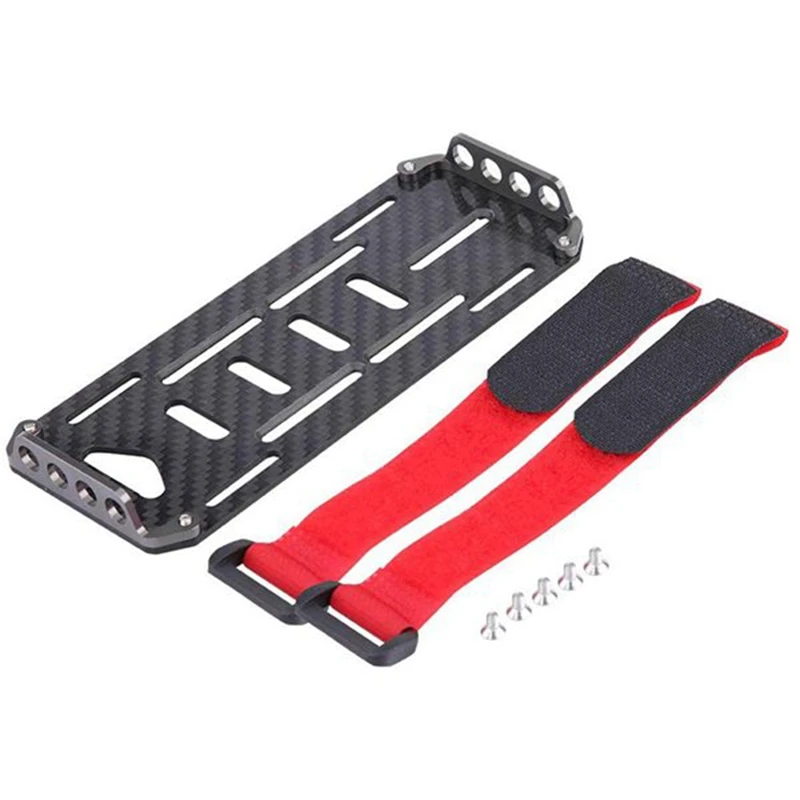 

Пластина аккумуляторная для радиоуправляемого автомобиля, Монтажная пластина аккумулятора с зажимом для 1/10 Traxxas Hsp Redcat Rc4Wd Tamiya Axial Scx10 D90