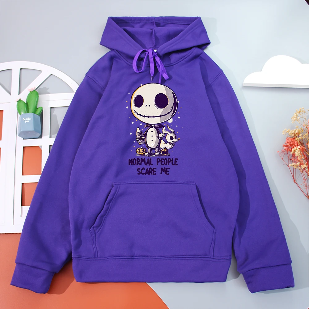 

Толстовка мужская с капюшоном, свитшот с рисунком на Хэллоуин, Джек, обычные люди, пуловер в стиле хип-хоп, ужас, мультяшный принт на Хэллоуин