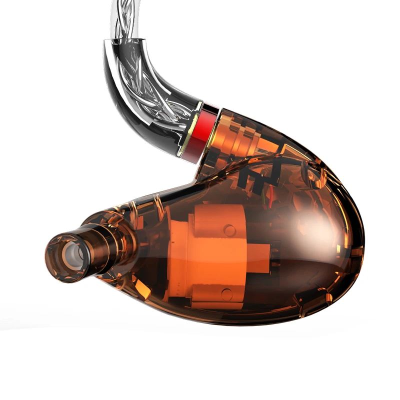 Наушники AUDIOSENSE T180 PRO Knowles одиночные BA IEM съемные MMCX 8 нитей 19 ядер SCX провод HiFi сбалансированные арматурные наушники