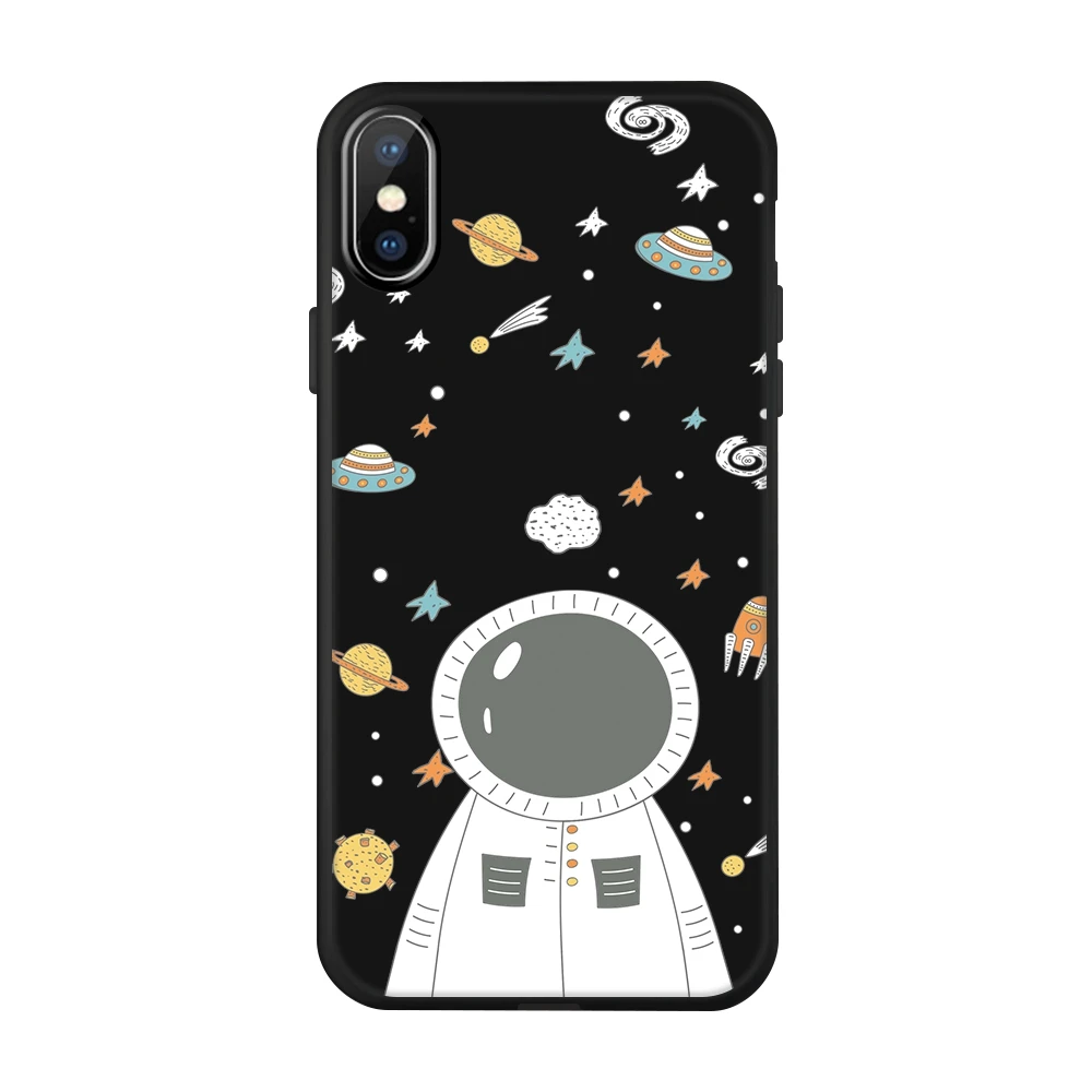 15 Черный ТПУ окрашенный чехол для iPhone 8 7 6 6S Plus X XS Max X 5 5S SE чехол Funda iPhone8 iPhone7 Plus силиконовый мягкий модный чехол - Цвет: 15