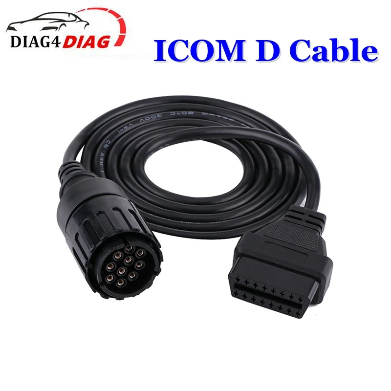 

1 м 10 контактов для мотоциклов BMW ICOM A2 D OBDII диагностический инструмент кабель OBD2 Удлинительный кабель адаптер 10 контактов на 16 контактов I-COM A2...