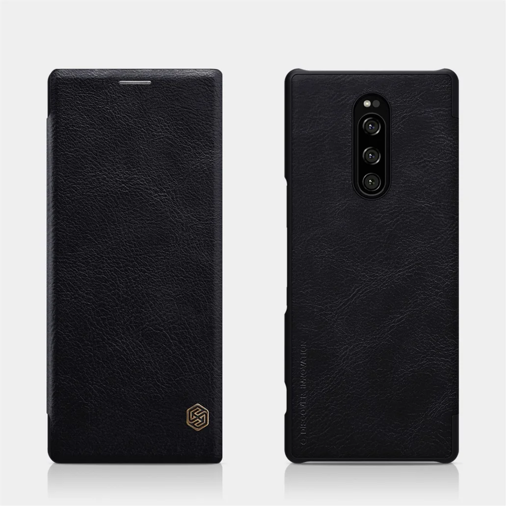 Для sony Xperia 1 Xperia 10 XA2 Plus L3 XZ3 XZ2 Premium Премиум флип-чехол Nillkin Qin винтажный кожаный флип-чехол с кармашком для телефона