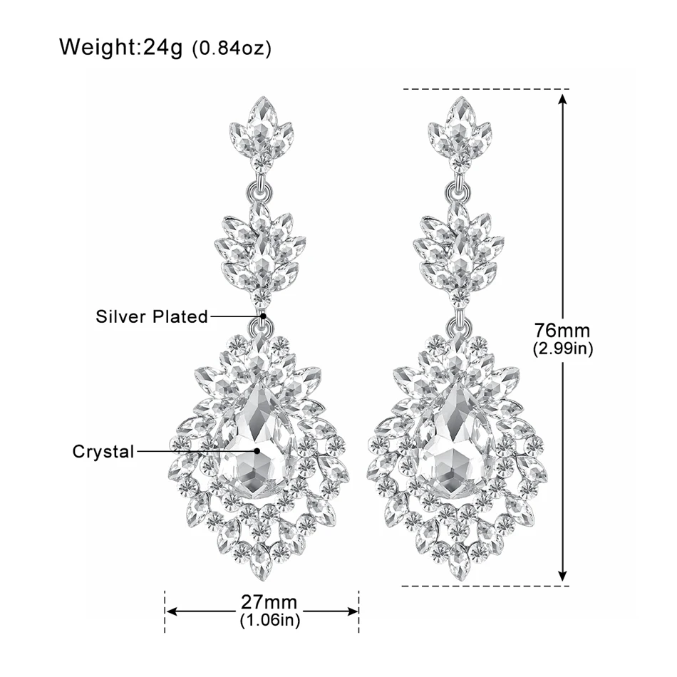 Женские серьги-подвески с кристаллами золотого цвета | Украшения и аксессуары