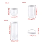 Кухонный прозрачный контейнер для хранения пищевых продуктов с крышками, герметичный контейнер для зерновых зерен, риса, герметичная пластиковая банка для молока и порошка