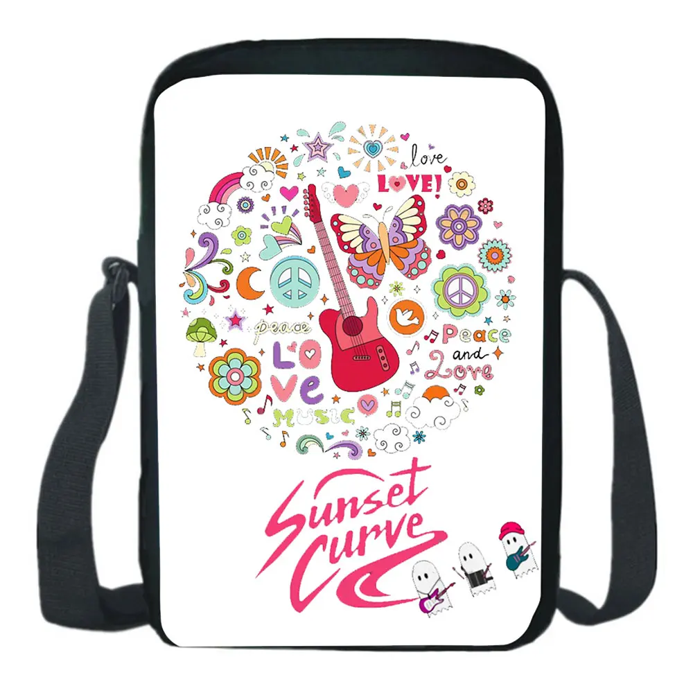 Julie And The Phantoms Messenger Bag Student Casual Shoulder Cross-body Backpack Cartoon 3D Printing Simplicity Messenger Bags