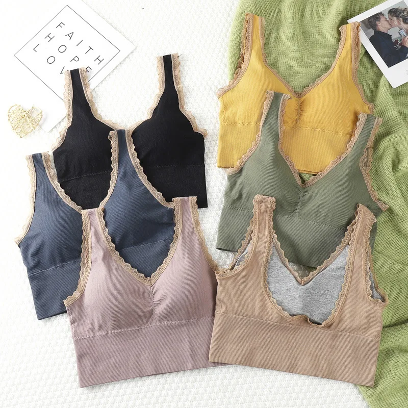 

Linbaiway Seamless U back Bras for Women Push Up Chest Wrap Tube Top Girls Sports Fitness Underwear Vest Brassieres Bralette