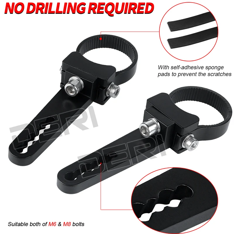 1 дюйм ~ 2 дюймовая алюминиевая трубка быка/крепление на раму мотоцикла крепежные