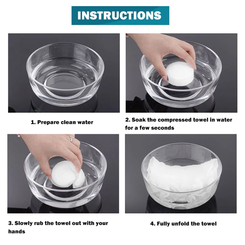 1 шт. белое одноразовое компрессионное полотенце из хлопка для путешествий