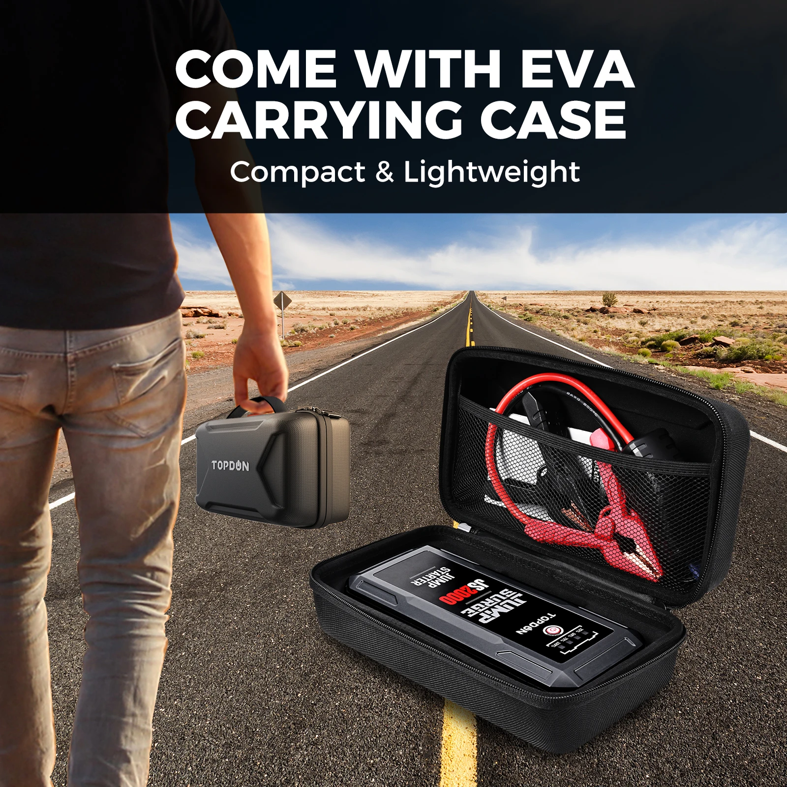 $69.91 Topdon JS2000/JS1200 Car Jump Starter Starting Device Battery Power Bank 2000A/1200A Jumpstarter Auto Buster Emergency Booster