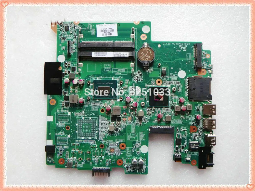 

718726-501 718726-001 14-b117TU ультрабук материнская плата для ноутбука HP PAVILION 14-B130US 14-b107TU DA0U33MB6D0 HM77 14-B130US