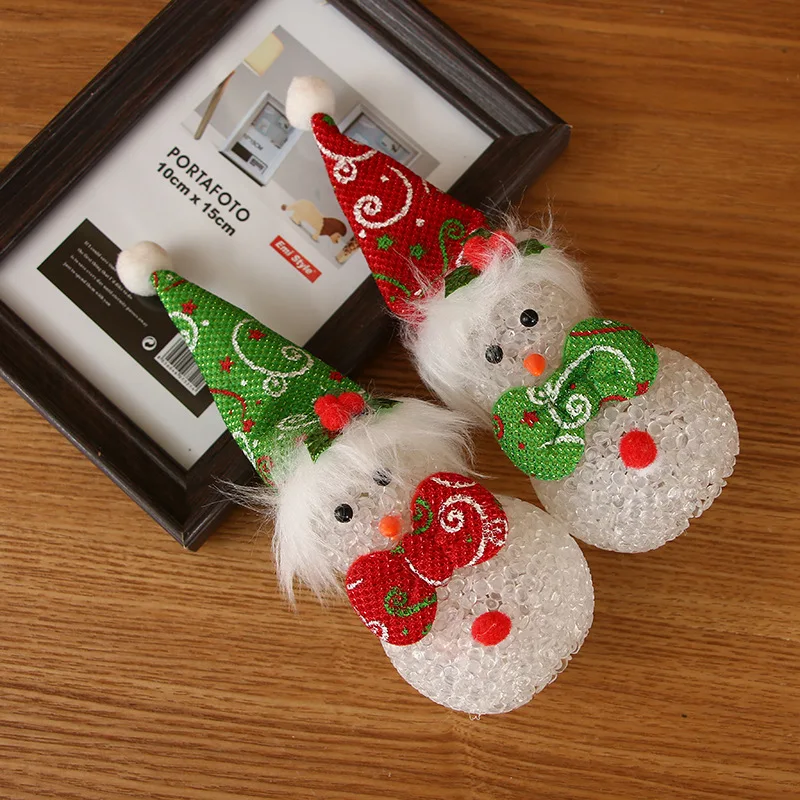 Милые украшения для рождественской елки украшение кукольный светильник игрушка