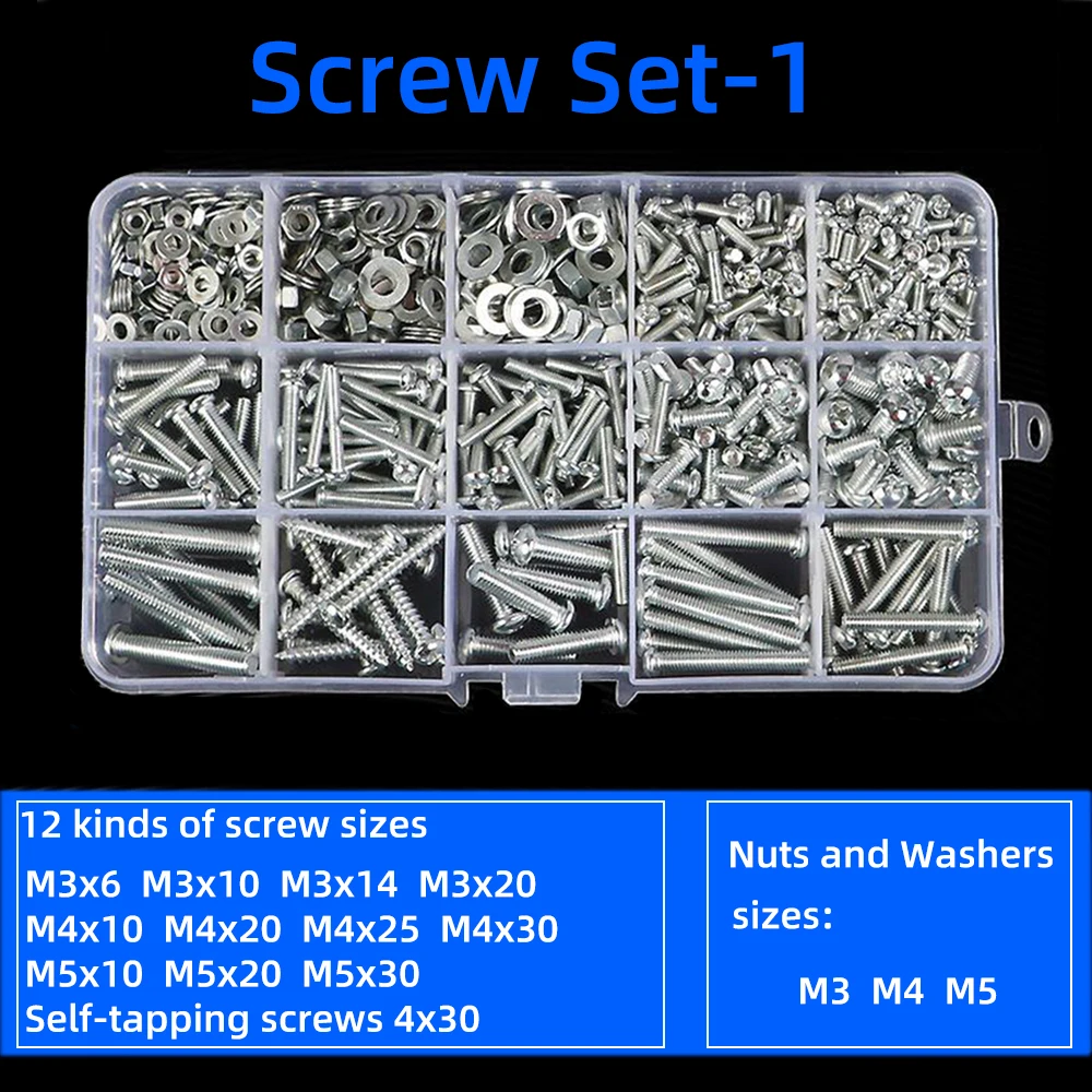 Метрический винтовой станок оцинкованный крестовой винт m2-m5 круглая головка