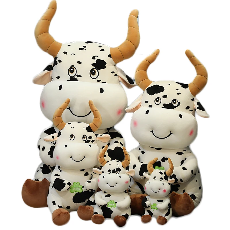 Милая плюшевая игрушка из молочной коровы 1 шт. 50 см имитация крупного рогатого
