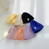 baseball cap boys and girls fashion letter p embroidered hat 2021 summer sun hat casual elastic child hat gift