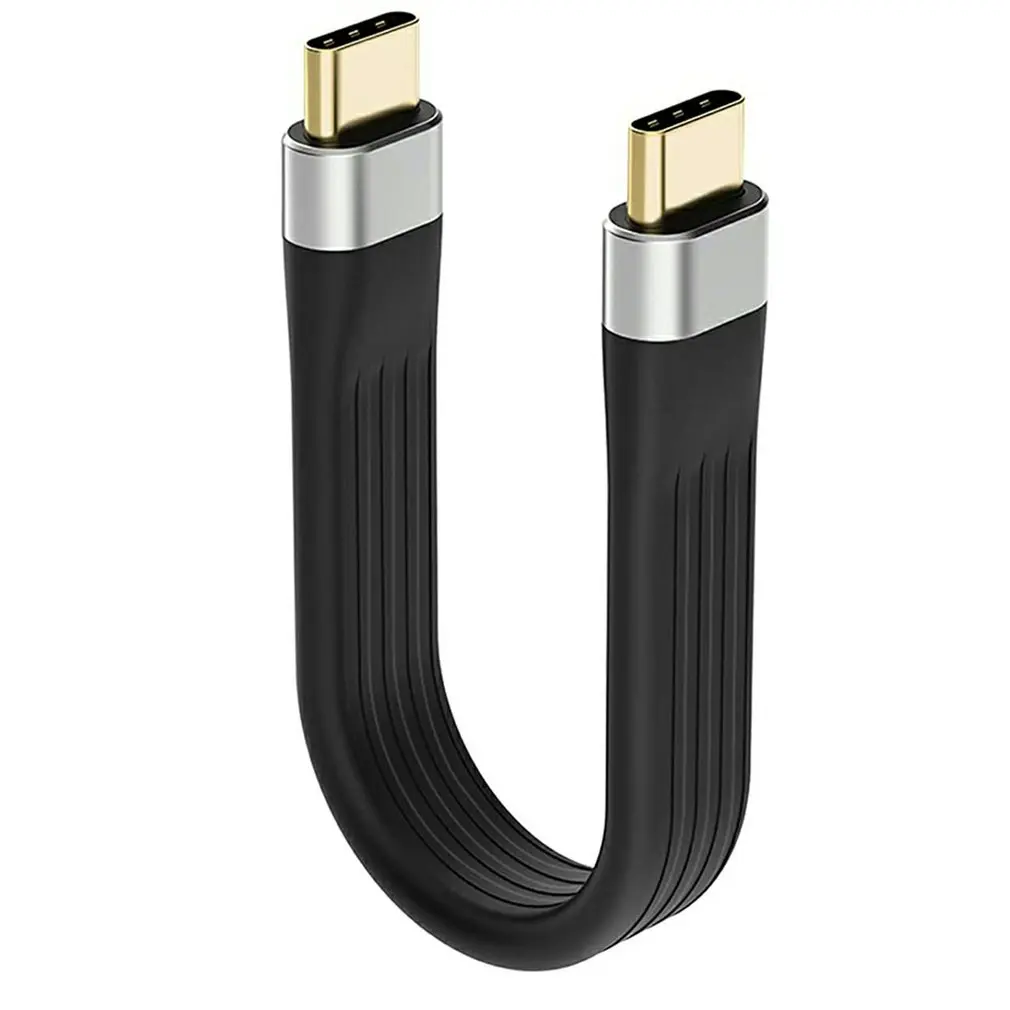 Кабель 4K USB-C 3 1 Gen 2 10G чип короткий тип C кабель для зарядки и синхронизации видео PD